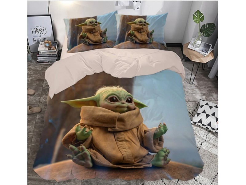 Двоен спален комплект 3D eфект - Yoda | StarWars