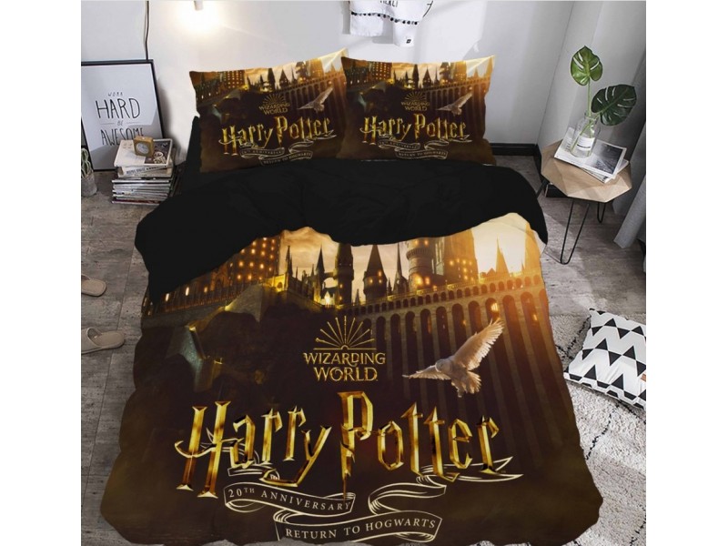 Двоен спален комплект 3D eфект - Harry Potter