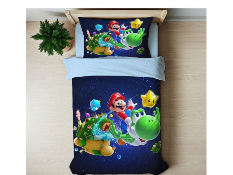 Детски спален комплект 3D eфект - Super Mario