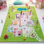 Детски релефен килим за игри 134х200 см. ИНТЕРИОР КЪЩА