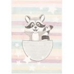 Релефен дебел килим за детска стая 160 х 230 см.Raccoon