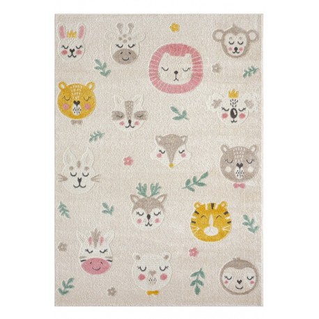 Детски килим в бежова гама ЗООПАРК 160 х 230 см.