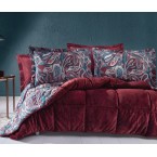 Комплект комфортна завивка и чаршафи Barlet бордо