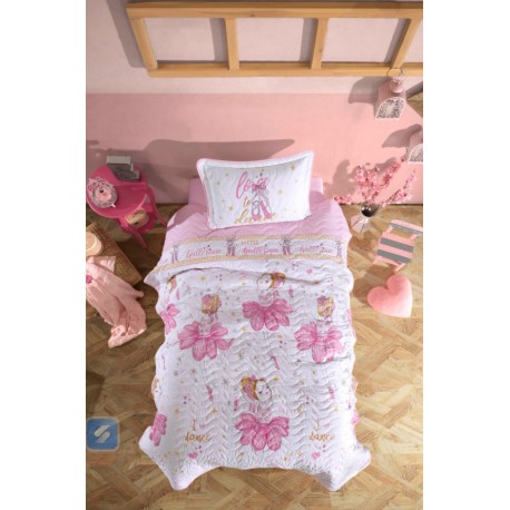 Покривка за детско легло с калъфка Ballerina