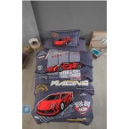 Покривка за детско легло с калъфка Racing Team