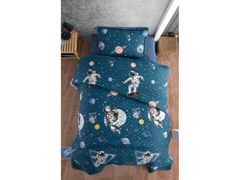 Покривка за детско легло с калъфка Galaxy