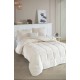 Комфортна двойна мека завивка комплект с калъфки- кремаво