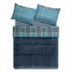 Комплект от завивка и чаршаф Leoni синьо