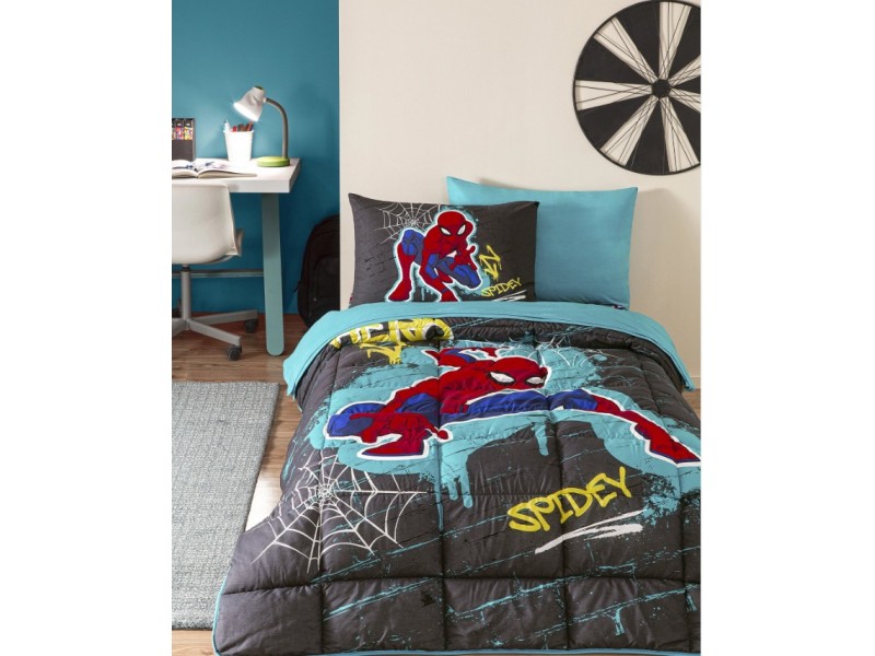 Детски комплект с олекотена завивка Spiderman Street
