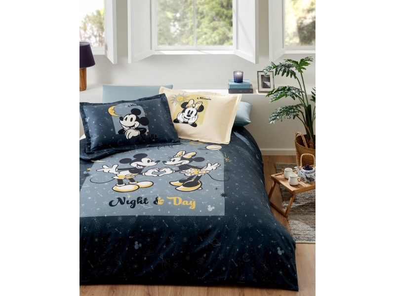 Двоен спален комплект лицензиран Mickey & Minnie Mouse Day