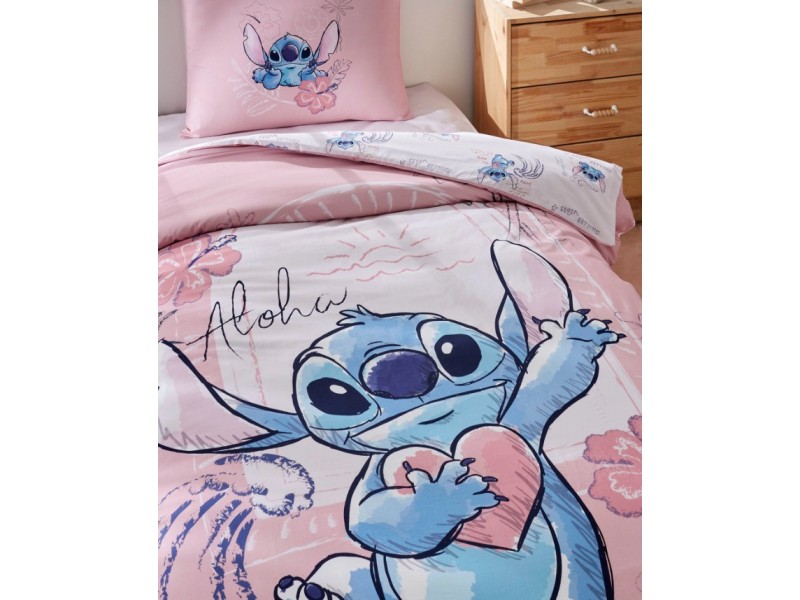 Детски спален комплект лицензиран Stitch Aloha