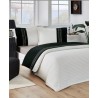 Двоен стилен спален комплект от 100% памук черно и бяло Destaque