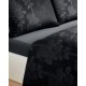 Двоен комплект от памучен сатен жакард Linden черен