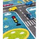 Детски килим за игри 160х230 см. ROADS син