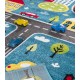 Детски килим за игри 160х230 см. ROADS син