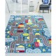 Детски килим за игри 160х230 см. ROADS син