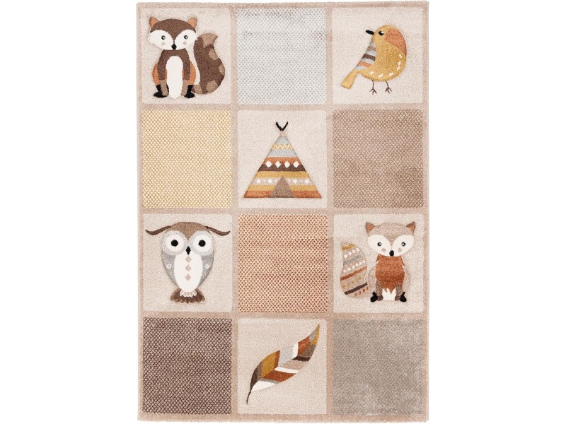 Килим за детска стая 160 х 230 см. ГОРСКИ ЖИВОТНИ