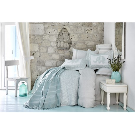 Спален комплект + Кувертюра+ Пике - Летен сет, бледо зелено