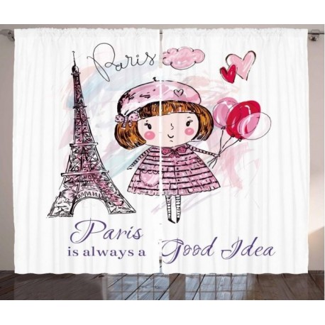 Детски пердета 3D, комплект, модел 0723