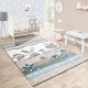 Детски релефен килим 160 х 230 см. FARM син