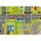 Детски килим за игри 140х200 см. ROADS зелен