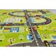Детски килим за игри 140х200 см. ROADS зелен